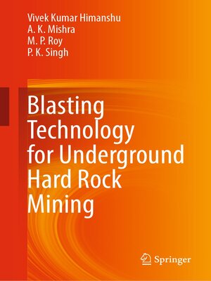 cover image of Blasting Technology for Underground Hard Rock Mining